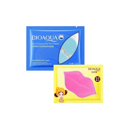 ماسک لب GRAPEFRUIT و ماسک دور چشم HA POLYPEPTIDE بیوآکوا BIOAQUA